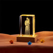Crystal Cube Buddha Statue Cross Three-dimensional Ornaments