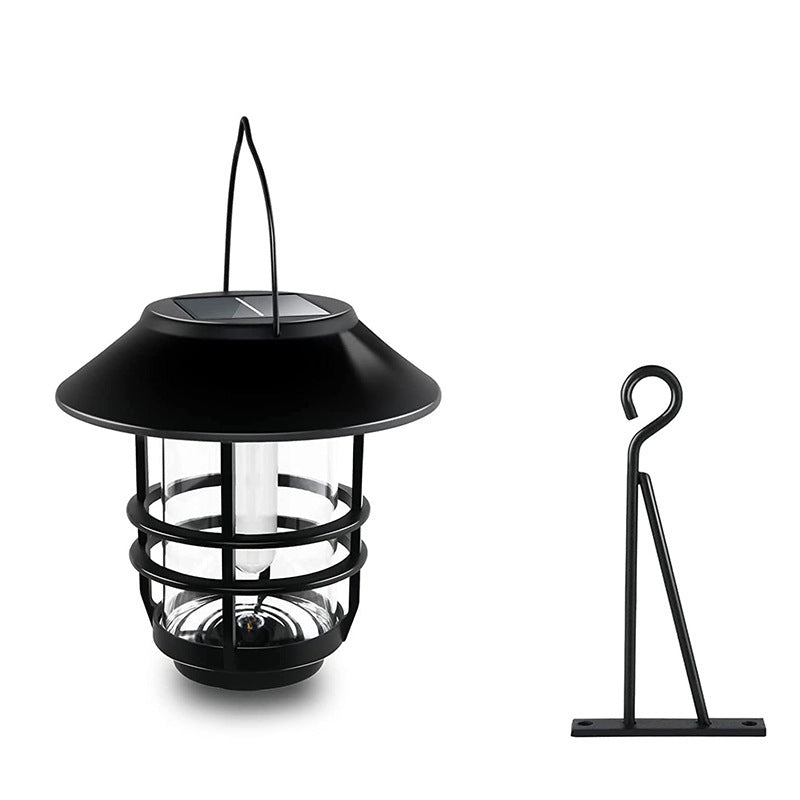 New Solar LED Outdoor Garden Glass Wall Lamp