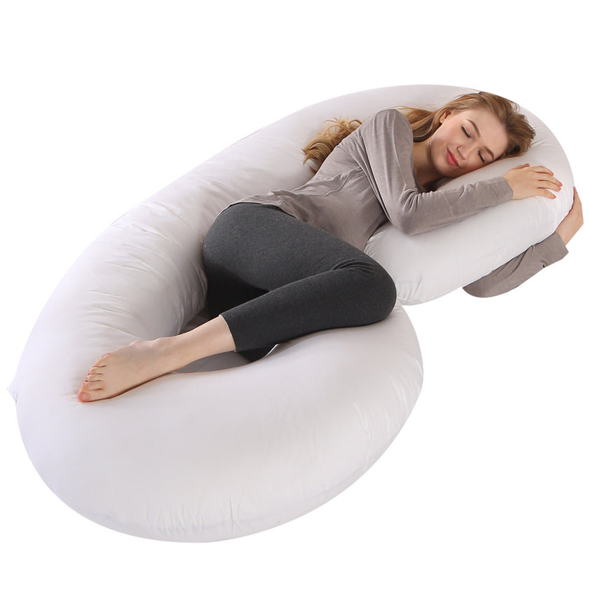 Crystal Velvet C-type Pregnancy Pillow For Sleeping On The Side