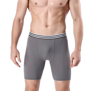 Men's Sports Lengthened Cotton Running Boxer Underwear