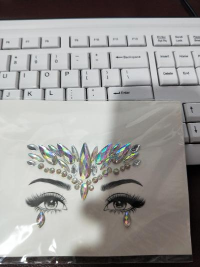 Temporary Facial Rhinestone Tattoo Stickers
