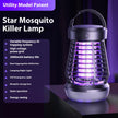 2in1 Mosquito Killer Lamp Electric Fly Catcher USB Rechargeable Electric Mosquito Swatter Electric Fly Trap With Night Light S0S Emergency Light Mosquito Killer Terrace Camping