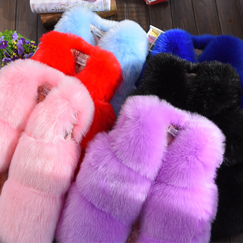 Fur Vest Short Thickened Cotton-padded Coat