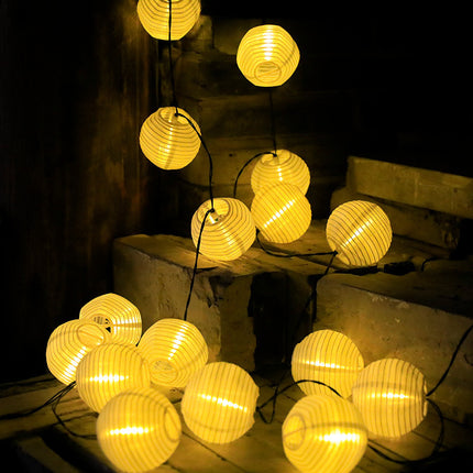 LED Solar Lantern Outdoor Garden Courtyard Decoration Colored String Lights