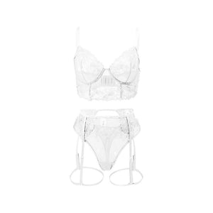 Lace Embroidery Underwear Set Cute Girl