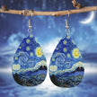 Alpcamers Double-sided Printing Starry Night Earrings