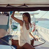 Beach Sexy Backless Dress V-neck Holiday Sweater Suit