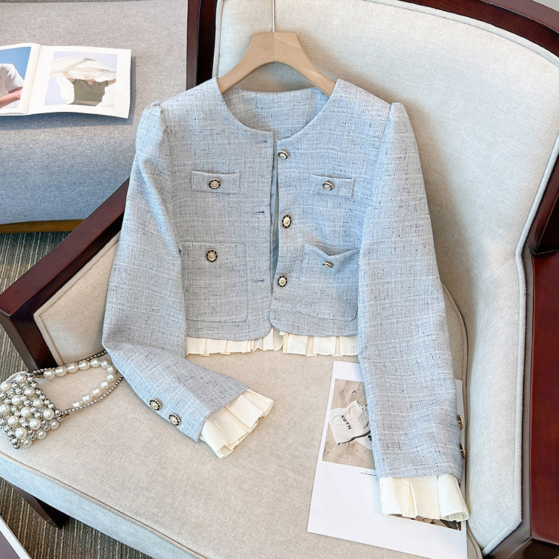 Suit French Socialite Coat Skirt Two-piece Set