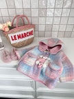 Girls' Fashion Casual Plaid Coat