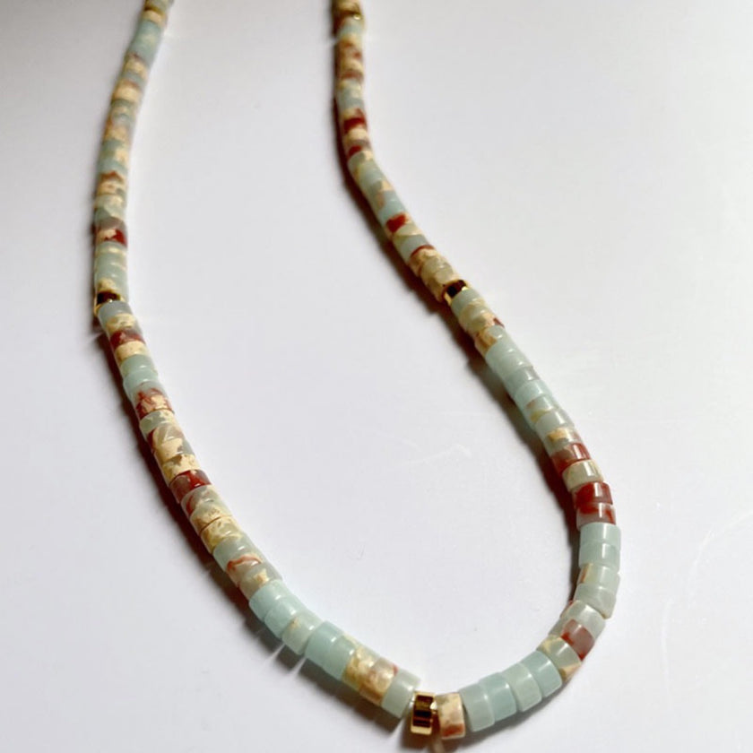 Star Moon Circle Card Stacked Necklace