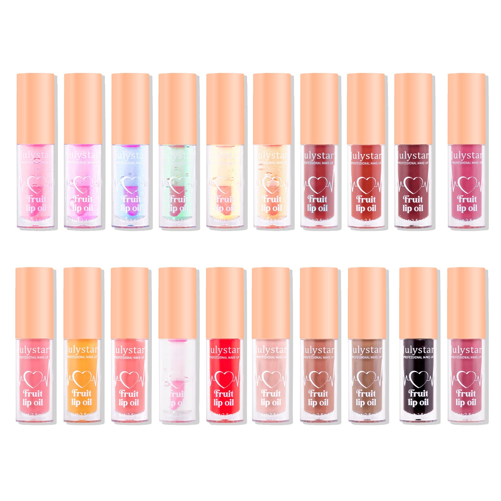 20 Colors Fruit Lip Lacquer Water Light Transparent Moisturizing