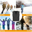 1Pc Heat Jacket Vest 3 Heating Gear Adjustable USB Heated Vest Warm Heat Coat Vest With 5 Heating Zones For Men Women Winter Outdoor Activity