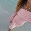 New Fashionable Elegant Socialite Style Off-shoulder Lace Dress Women