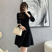 Classic Style Knitted Dress Women