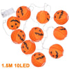 10LED Halloween Curtain Pumpkin Lantern String Fairy Lights Party Decor Hot NEW