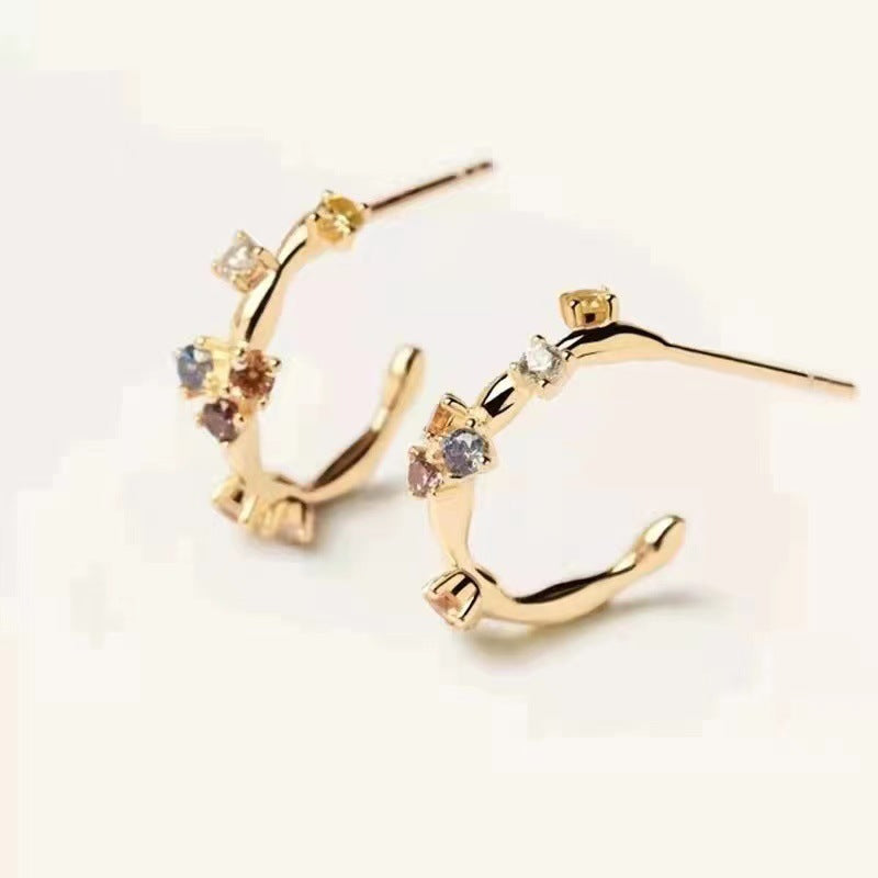 Women's Gold-plated S925 Stud Earrings