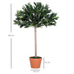 3ft Artificial Olive Tree Indoor Plant Greenery For Home Office Potted In An Orange Pot Set Of 2