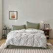 Cotton Washed Double-layer Yarn Four-piece Bedding Set