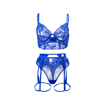 Lace Embroidery Underwear Set Cute Girl