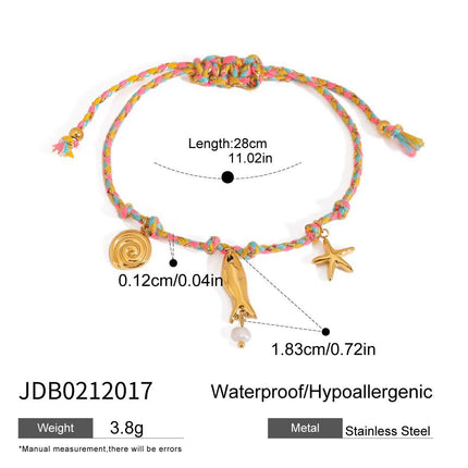 Marine Woven Diy Bracelet Stainless Steel