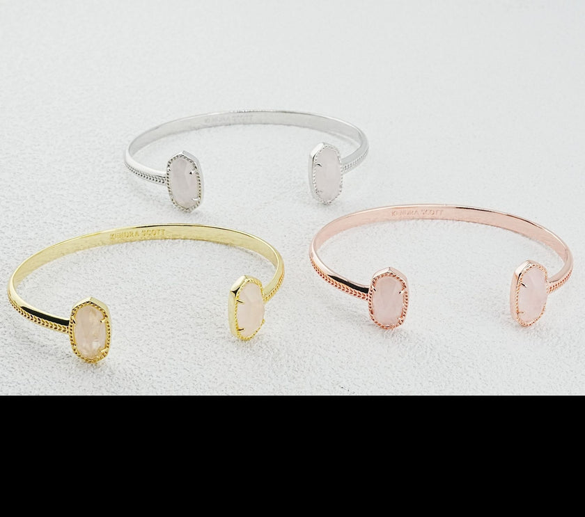 Creative Design Oval C Word Open-ended Bracelet