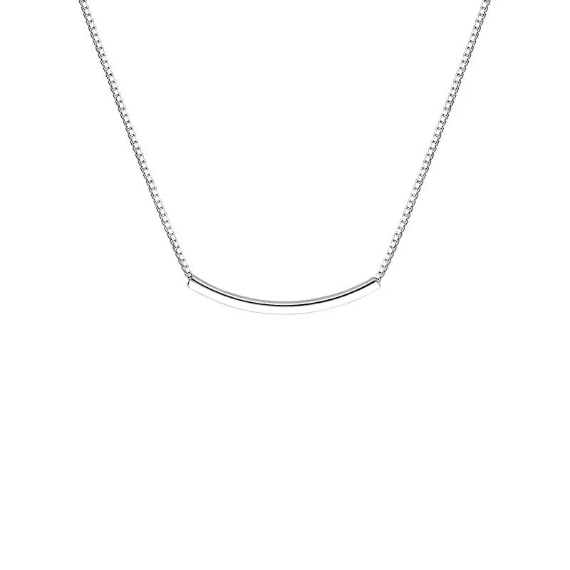 Women's Smiley Curved Clavicle Chain