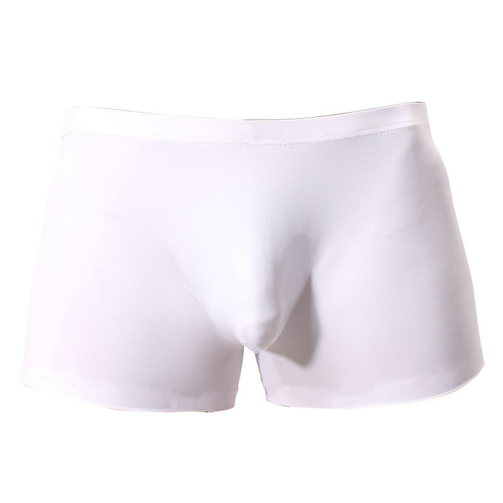Solid Color Men's Boxer One Piece Ice Silk Boxer Underwear