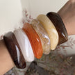 European And American Exaggerated Ins Style Acrylic Fashion Bracelet Irregular Translucent Design