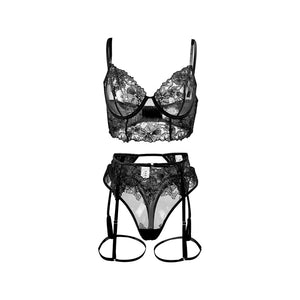 Lace Embroidery Underwear Set Cute Girl