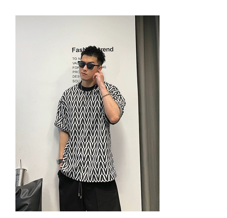 Men's American-style Short-sleeved T-shirt High Street