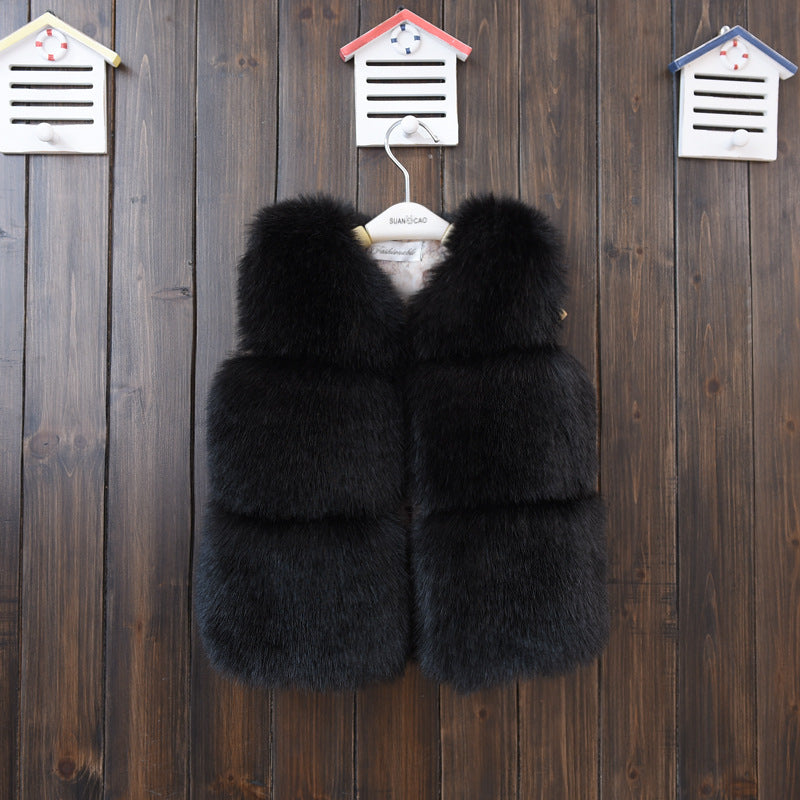 Fur Vest Short Thickened Cotton-padded Coat