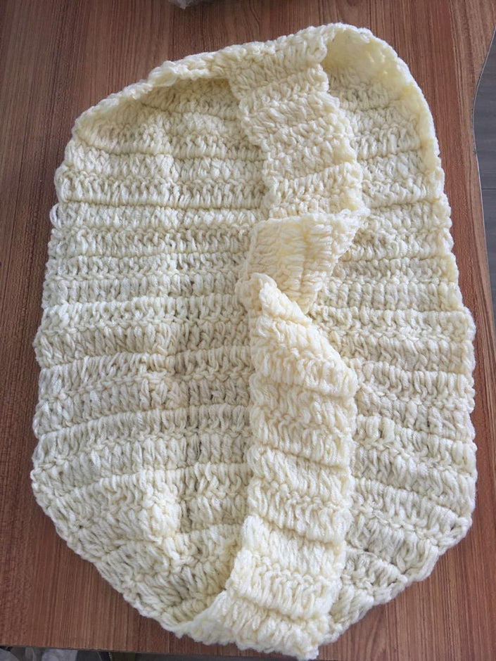 Handmade Knitted Wool Newborn Photography Props Hammock