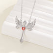 Female Romantic Angel Wings Ornament Cupid Necklace
