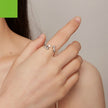 Frolic Cat Argent Pur Open Ring For Women