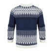 Men's Crewneck Pullover Sweater Unisex Fair Isle Long Sleeve Knitted Sweater