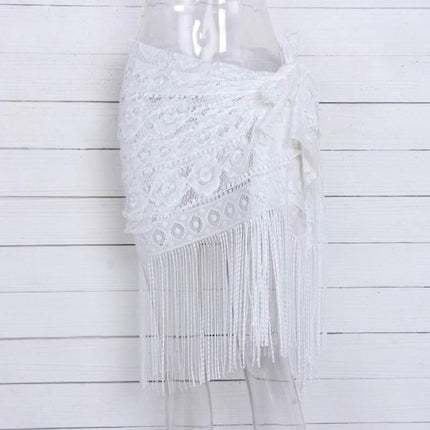 Beach Sunscreen Hollow Out Skirts Bikini