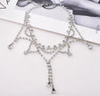 2025 New High End Design Full Diamond Water Diamond Necklace