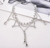2025 New High End Design Full Diamond Water Diamond Necklace