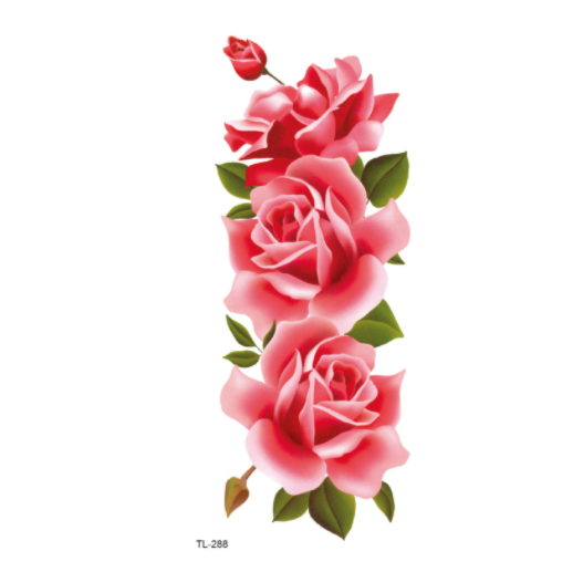 The Other Side Flower Tattoo Stickers Waterproof Tattoo