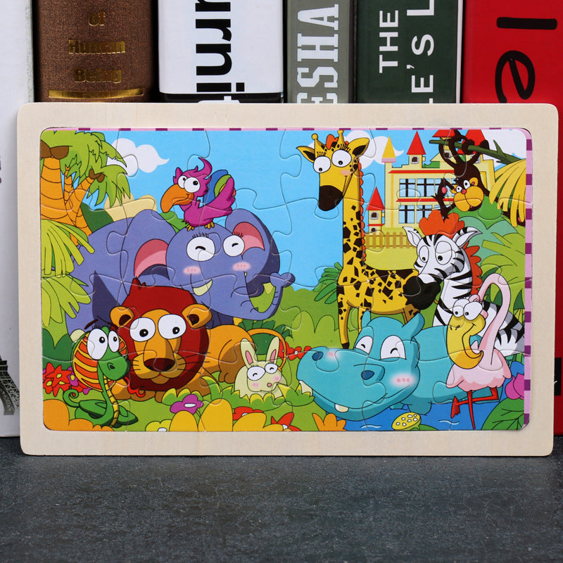 80PCS wooden educational toys educational development baby kids training