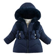 Children's Winter Coat For Girls Aged 1 To 6 Plus Velvet Thickening