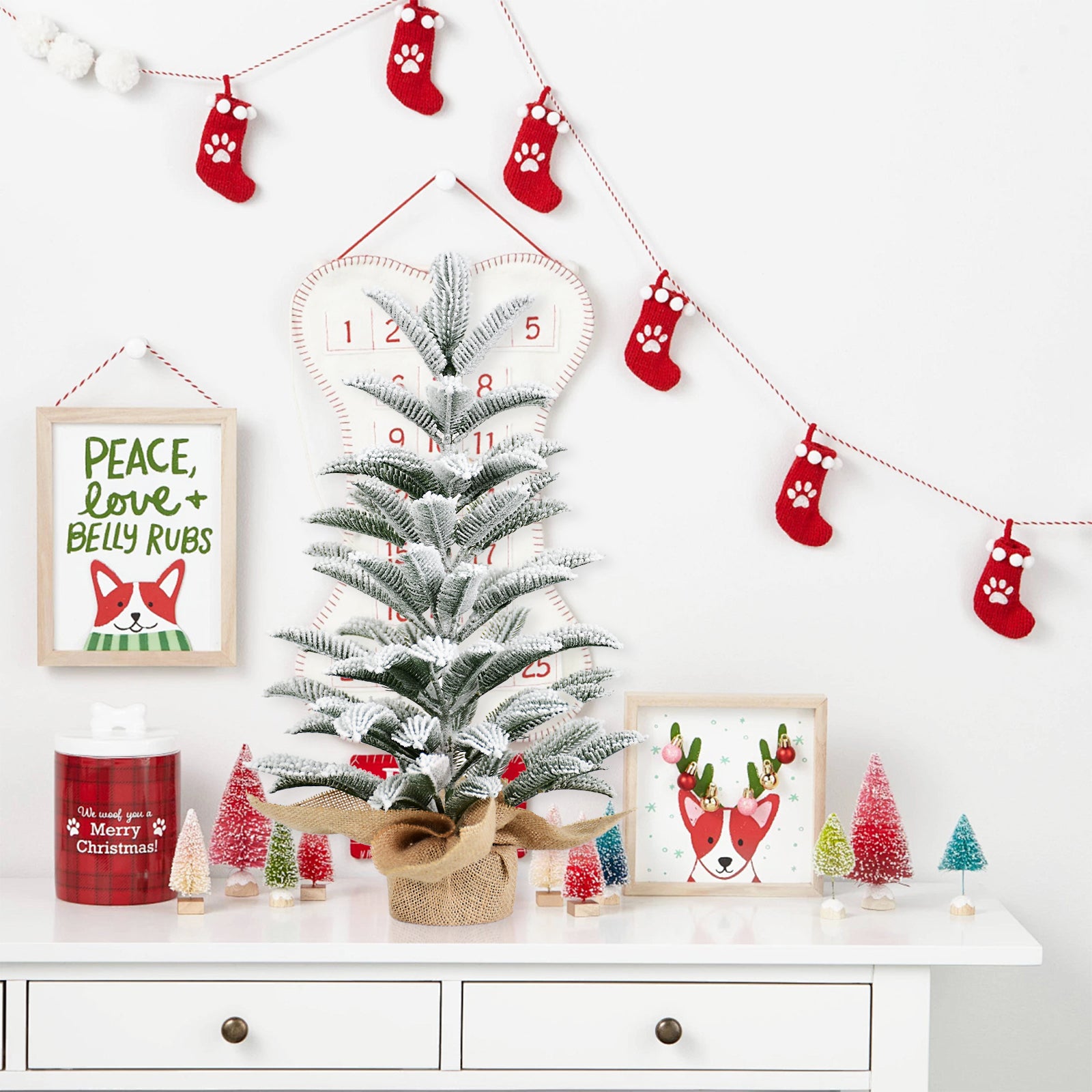 50cm All-PE Cut Wwine Tree Artificial Christmas Tree