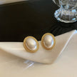 French Retro Hepburn Baroque Pearl Ears