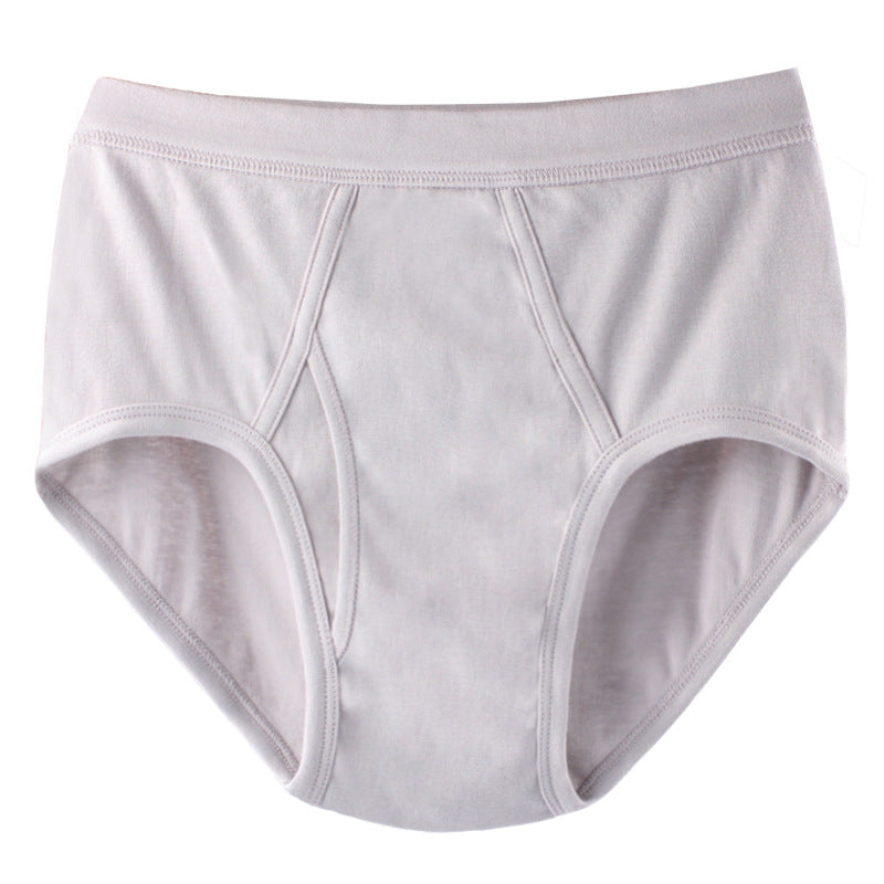 Men White Briefs Cotton Underwear Old School Vintage Style Stretch High Waist skin to breathe Alpscommerce
