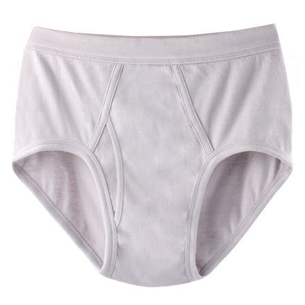 Men White Briefs Cotton Underwear Old School Vintage Style Stretch High Waist skin to breathe Alpscommerce