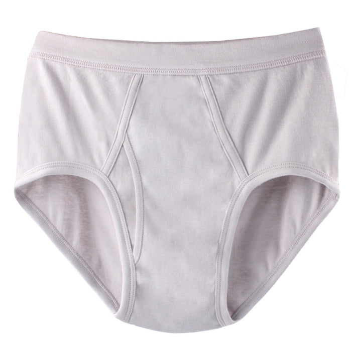 Men White Briefs Cotton Underwear Old School Vintage Style Stretch High Waist skin to breathe Alpscommerce