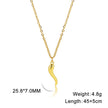 Stylish Graceful Simple Versatile Cross Chain Pepper Pattern Women's Alloy Necklace