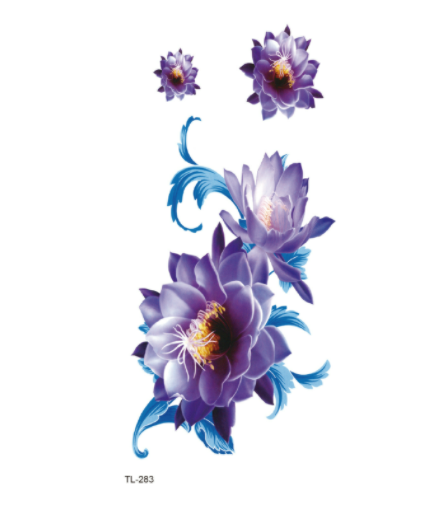 The Other Side Flower Tattoo Stickers Waterproof Tattoo