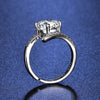 Inlaid Zircon Geometric Ring For Women