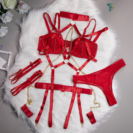 Women's Underwear Role-playing Chain Four-piece Set
